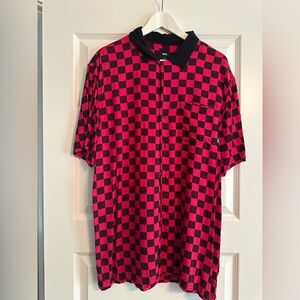 Vans Red and Black Plaid Shirt